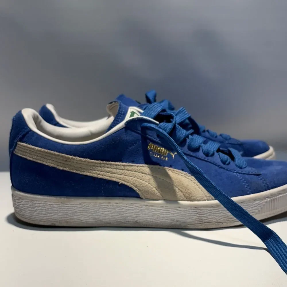 Puma Blue Suede Athletic Shoes